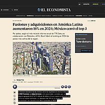 l mercado transaccional chileno ha registrado en 2024 un total de 367 fusiones y adquisiciones, entre anunciadas y cerradas, por un importe agregado de US$ 13.272 millones, seg�n el informe anual de TTR Data.   Estas cifras suponen una disminuci�n del 10%